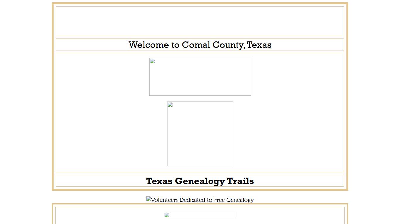 Comal County Texas Genealogy and History - presented by Genealogy Trails