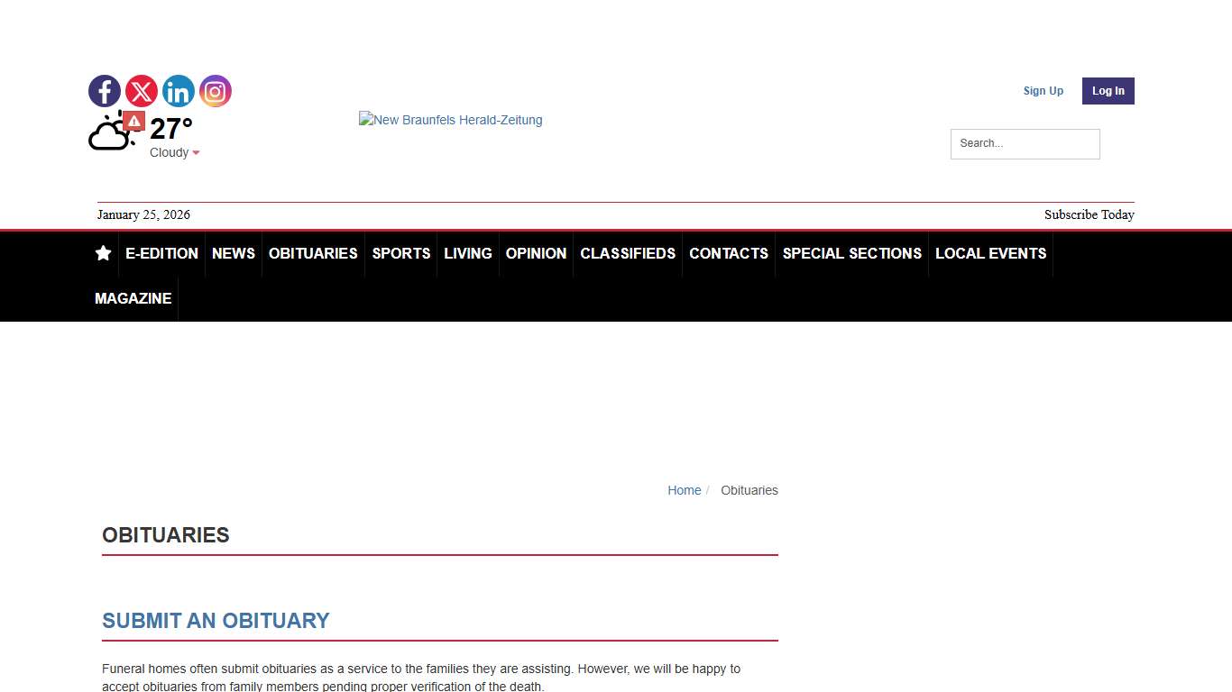 Obituaries herald-zeitung.com